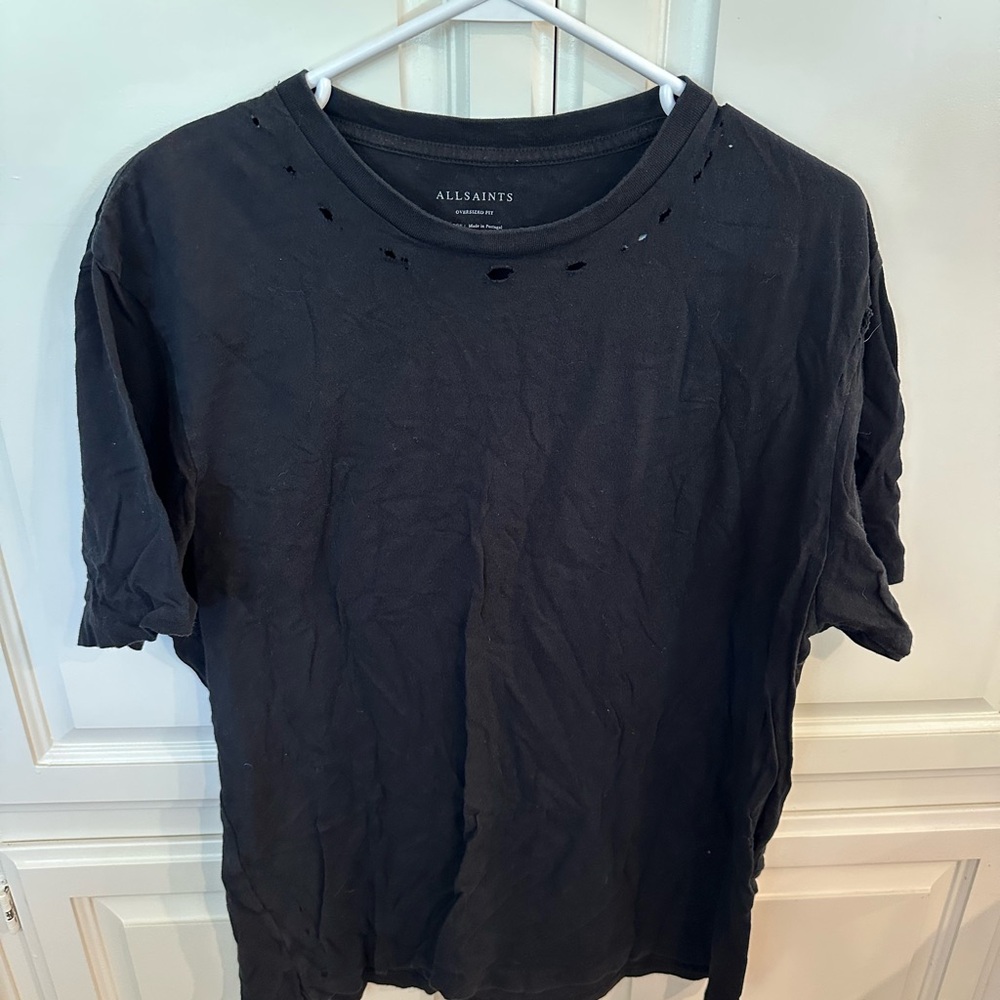 All Saints Black Men's Shirt
